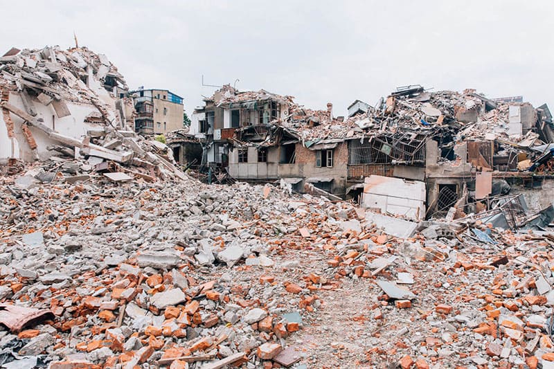 Wuhan Hubei destroyed landscape, neighbourhood rehabilitation ruinscape